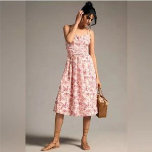 NWT Anthropologie Corset Midi Dress